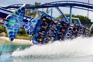 Manta Dips a Wing at SeaWorld Orlando